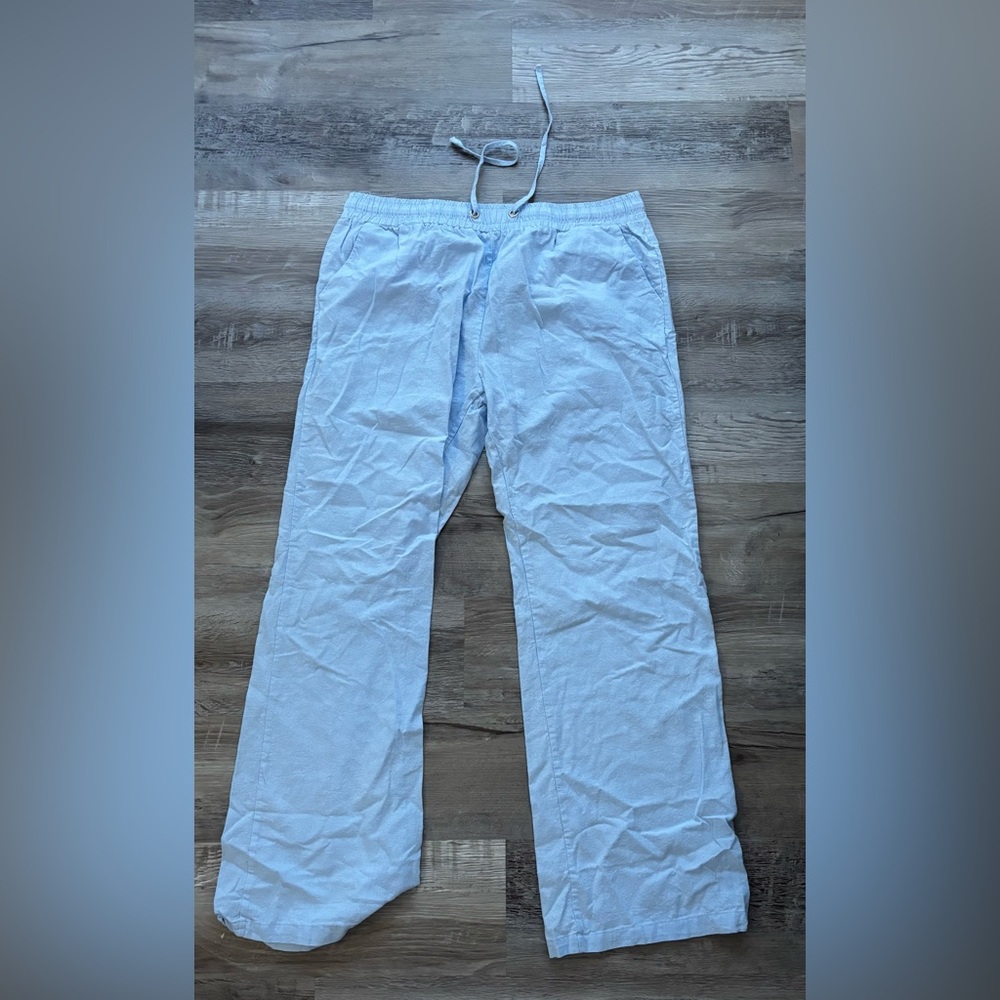 Light Blue Casual Pants